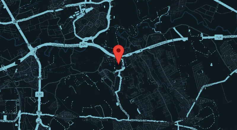 Mappa della zona est di Roma